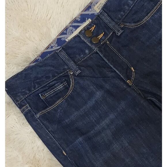 Gap Low-Rise Boot Cut Denim Blue Jeans Womens 27 Regular Dark Wash (27x34) Pant - Picture 4 of 9